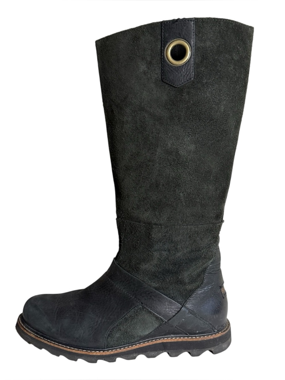SOREL Black Suede Leather Riding Boots NL1924 Size 9.5
